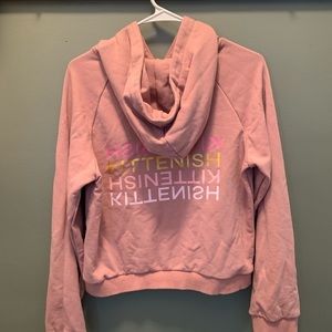 Kittenish logo dusty pink sweatshirt